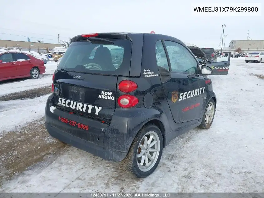WMEEJ31X79K299800 2009 Smart Fortwo Pure/Passion