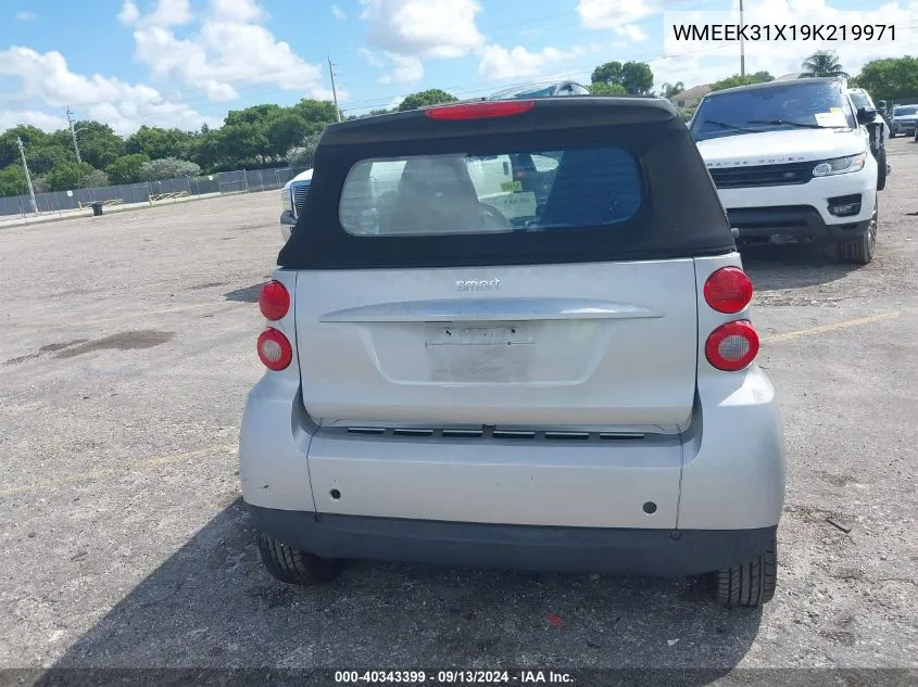 WMEEK31X19K219971 2009 Smart Fortwo Passion