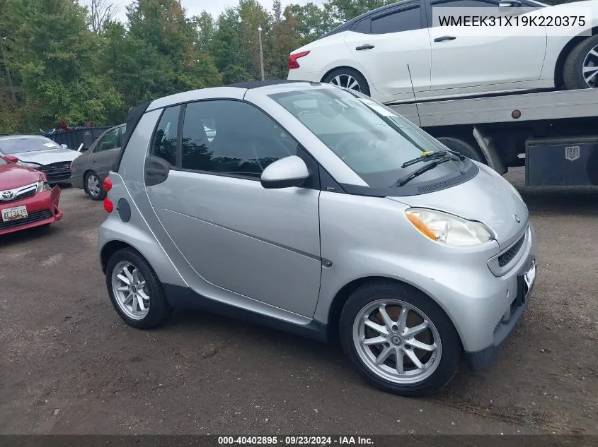 WMEEK31X19K220375 2009 Smart Fortwo Brabus/Passion