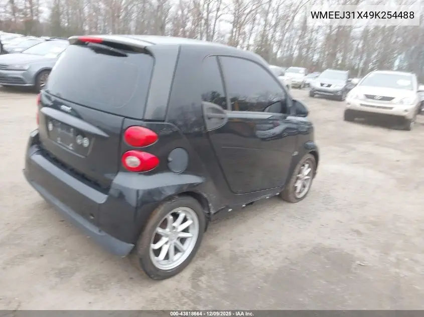 WMEEJ31X49K254488 2009 Smart Fortwo Brabus/Passion/Pure