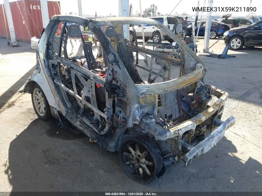 WMEEK31X59K211890 2009 Smart Fortwo Brabus/Passion