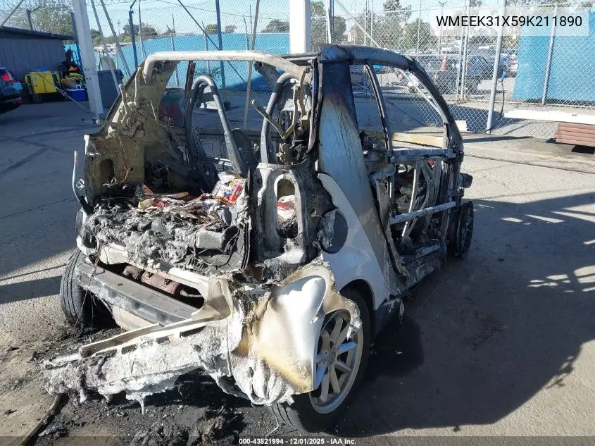 WMEEK31X59K211890 2009 Smart Fortwo Brabus/Passion