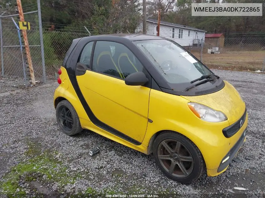WMEEJ3BA0DK722865 2013 Smart Fortwo Pure