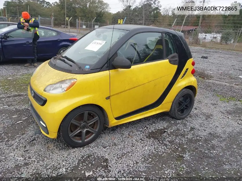 WMEEJ3BA0DK722865 2013 Smart Fortwo Pure