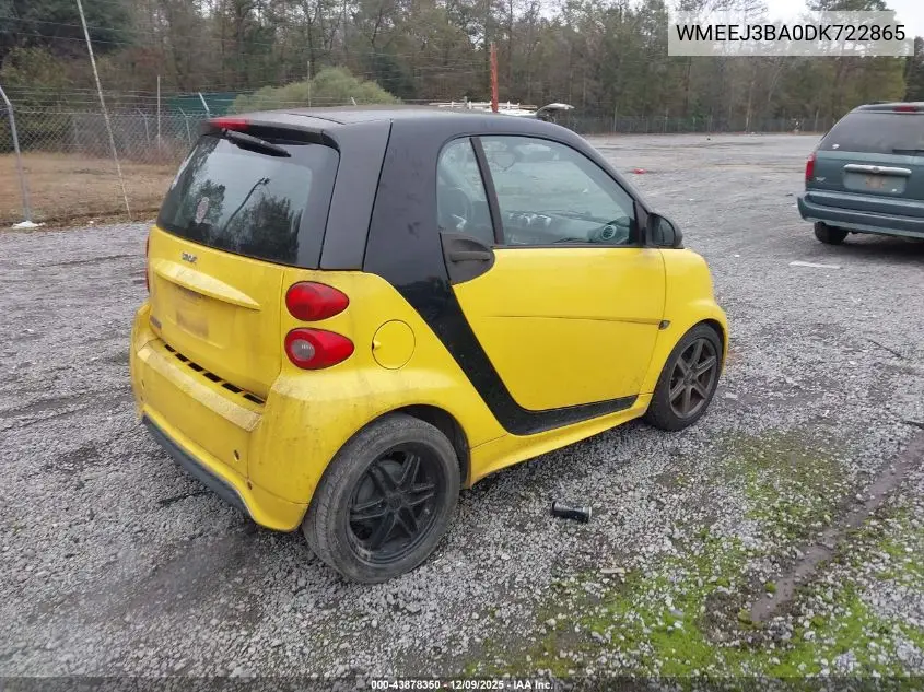 WMEEJ3BA0DK722865 2013 Smart Fortwo Pure