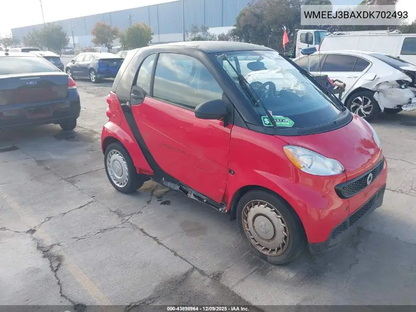 WMEEJ3BAXDK702493 2013 Smart Fortwo Pure