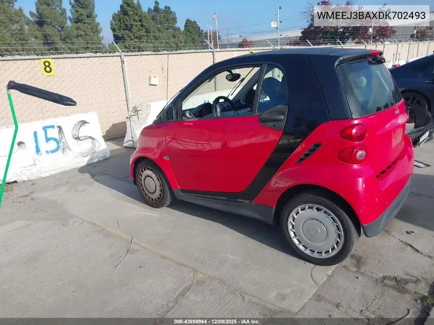 WMEEJ3BAXDK702493 2013 Smart Fortwo Pure