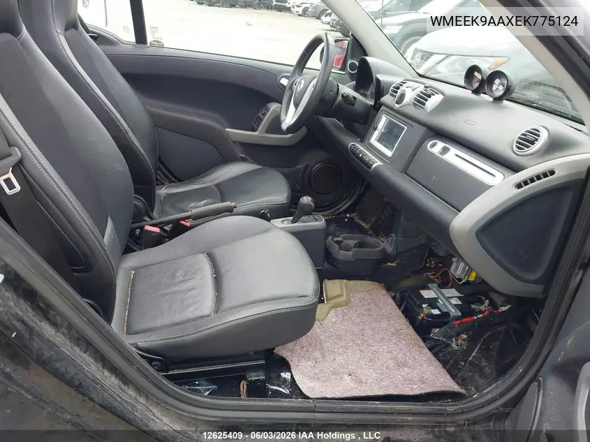 2014 Smart Fortwo VIN: WMEEK9AAXEK775124 Lot: 12625409