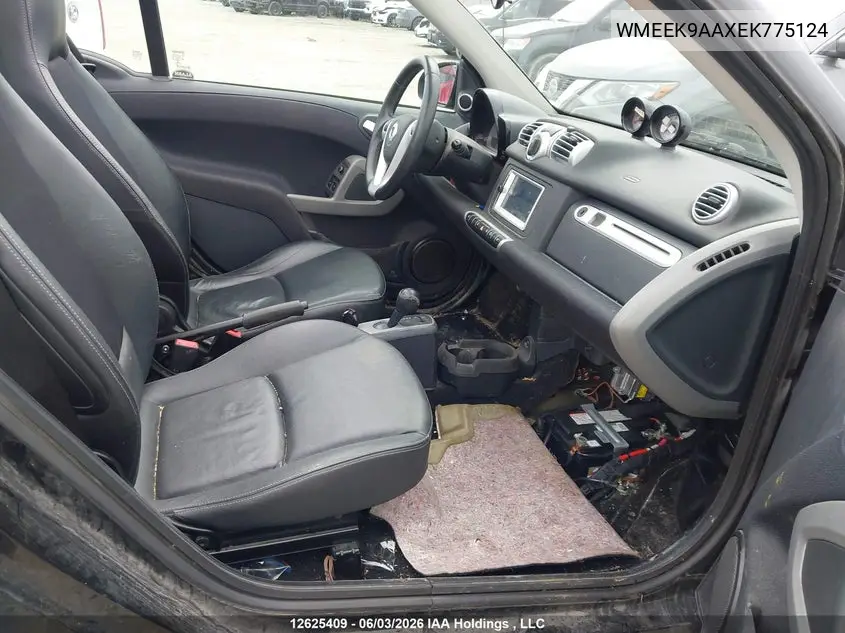 2014 Smart Fortwo VIN: WMEEK9AAXEK775124 Lot: 12625409