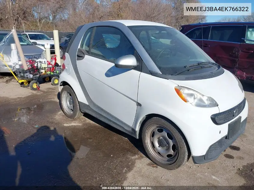 WMEEJ3BA4EK766322 2014 Smart Fortwo Pure