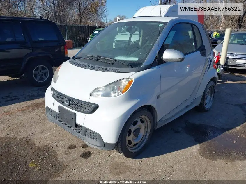 WMEEJ3BA4EK766322 2014 Smart Fortwo Pure