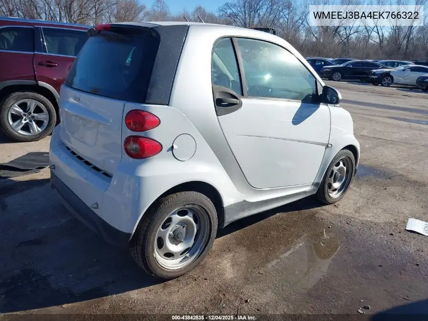 WMEEJ3BA4EK766322 2014 Smart Fortwo Pure