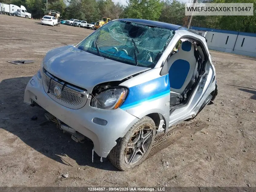 WMEFJ5DAXGK110447 2016 Smart Fortwo