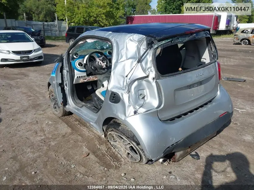WMEFJ5DAXGK110447 2016 Smart Fortwo