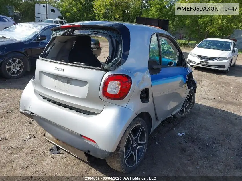 WMEFJ5DAXGK110447 2016 Smart Fortwo