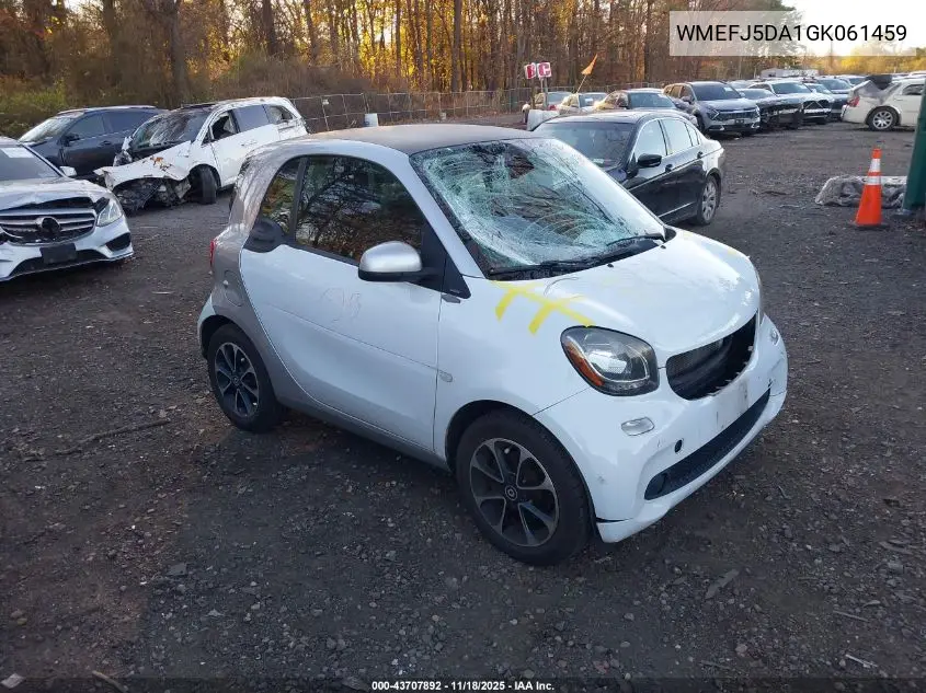 WMEFJ5DA1GK061459 2016 Smart Fortwo Passion