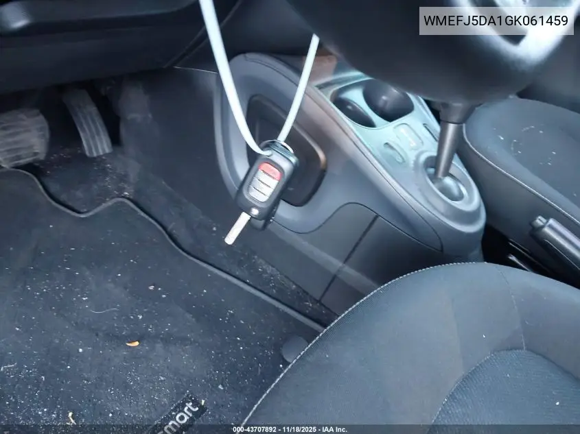 WMEFJ5DA1GK061459 2016 Smart Fortwo Passion