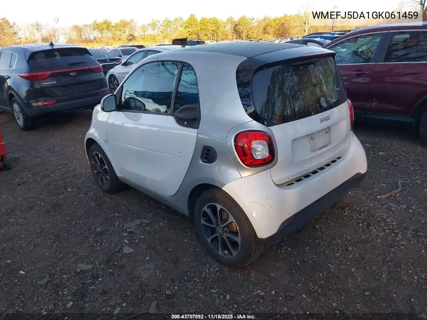 WMEFJ5DA1GK061459 2016 Smart Fortwo Passion