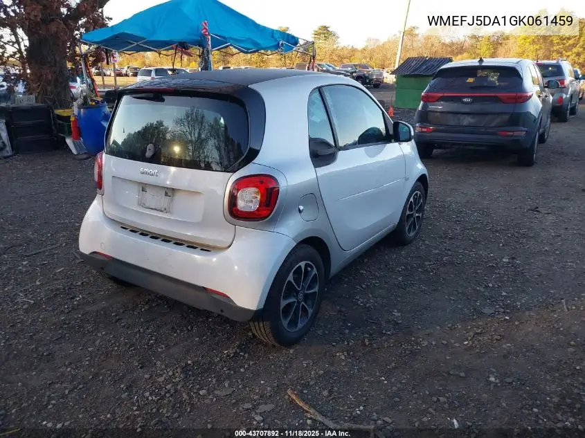 WMEFJ5DA1GK061459 2016 Smart Fortwo Passion