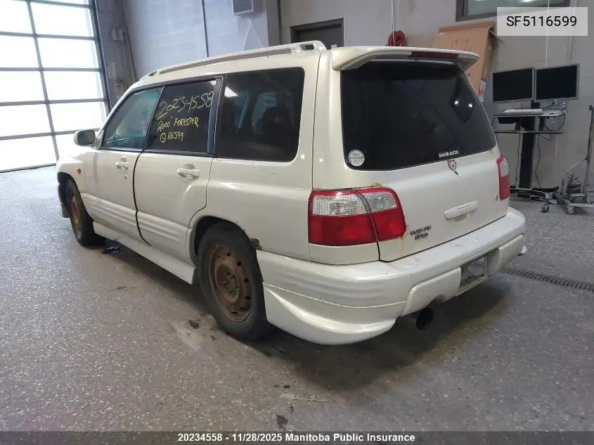 SF5116599 2000 Subaru Forester S/Tb