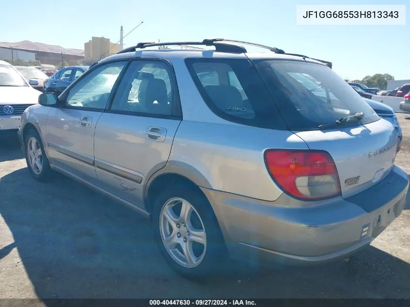 2003 Subaru Impreza Outback Sport VIN: JF1GG68553H813343 Lot: 40447630