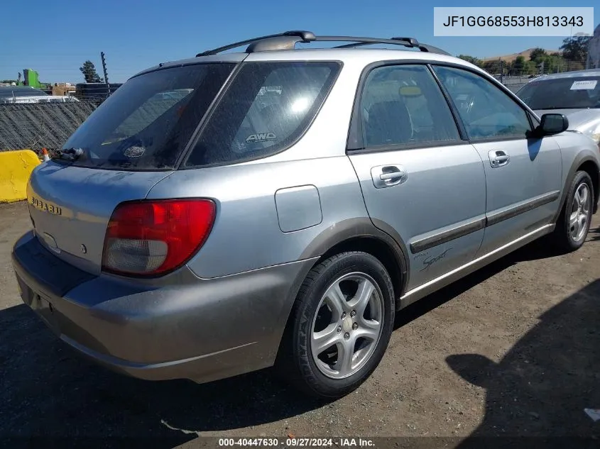 2003 Subaru Impreza Outback Sport VIN: JF1GG68553H813343 Lot: 40447630