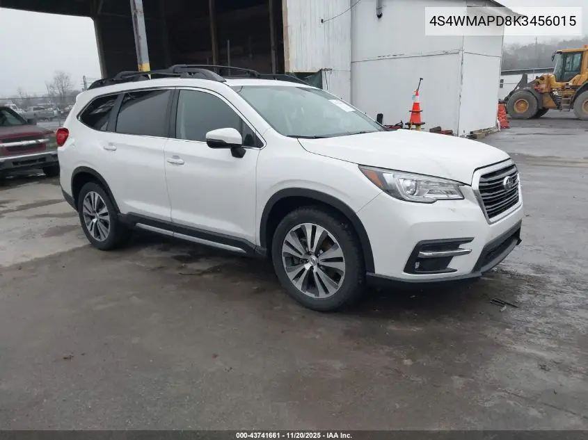 4S4WMAPD8K3456015 2019 Subaru Ascent Limited