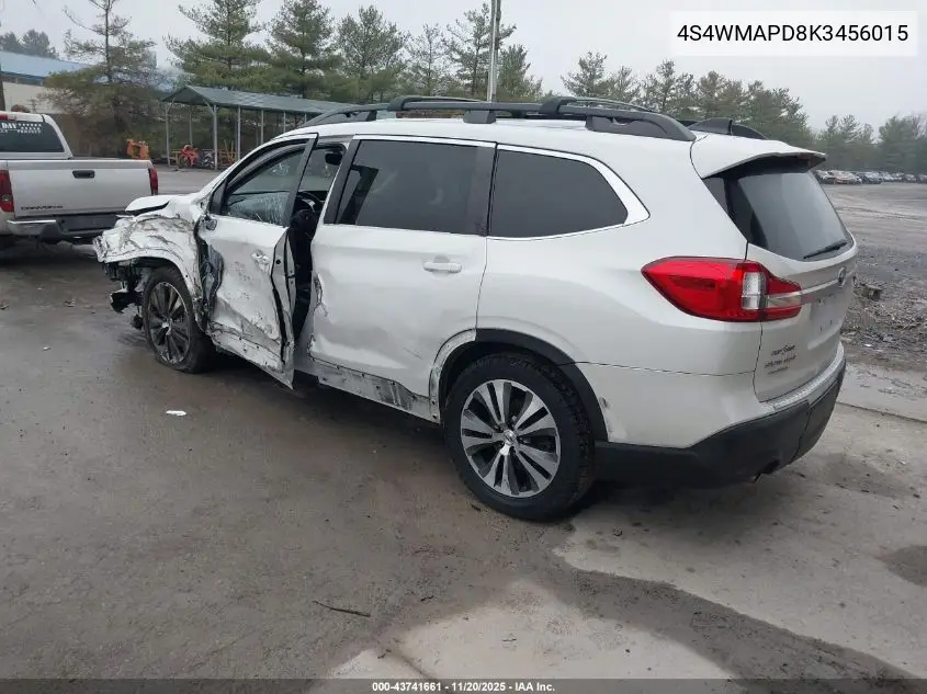 4S4WMAPD8K3456015 2019 Subaru Ascent Limited