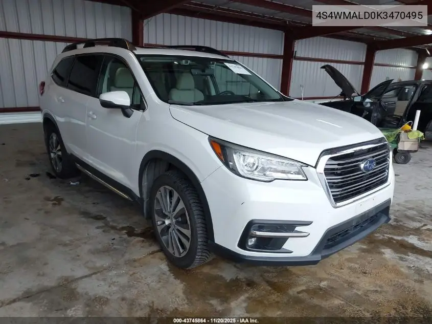 4S4WMALD0K3470495 2019 Subaru Ascent Limited