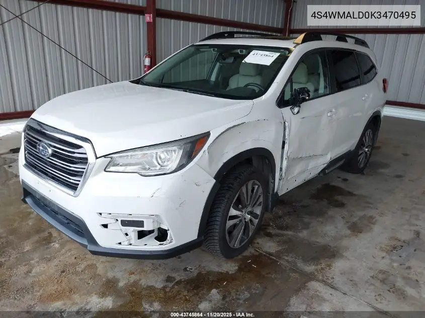 4S4WMALD0K3470495 2019 Subaru Ascent Limited
