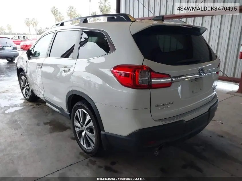 4S4WMALD0K3470495 2019 Subaru Ascent Limited