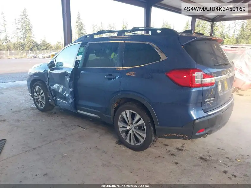 4S4WMAJD4K3450169 2019 Subaru Ascent Limited