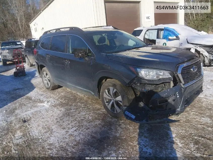 4S4WMAFD3K3411663 2019 Subaru Ascent Premium
