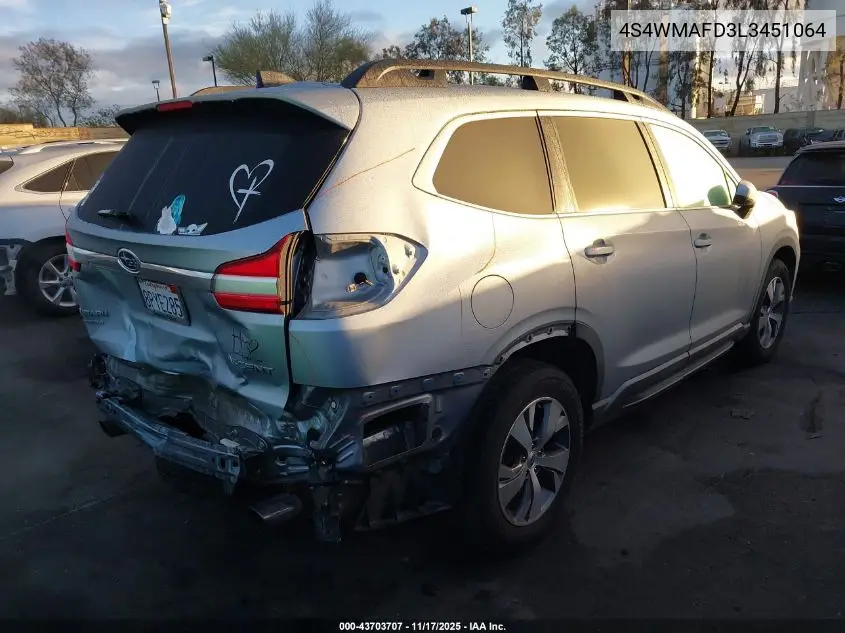 4S4WMAFD3L3451064 2020 Subaru Ascent Premium