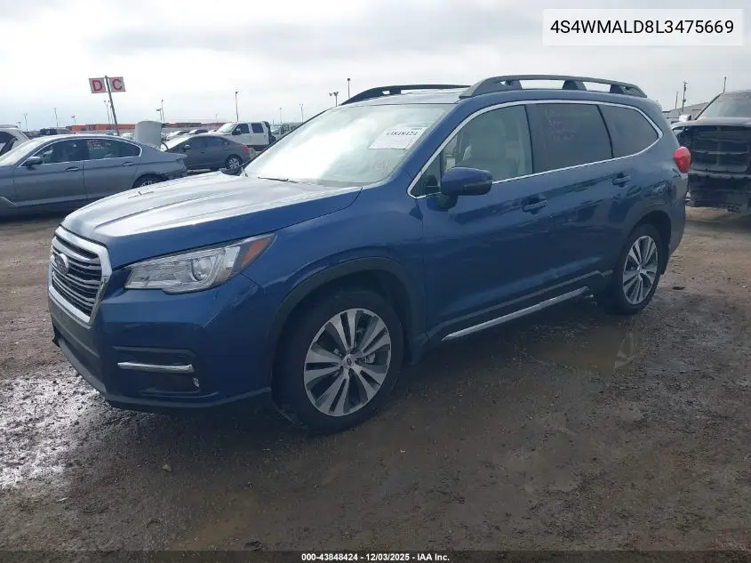 4S4WMALD8L3475669 2020 Subaru Ascent Limited