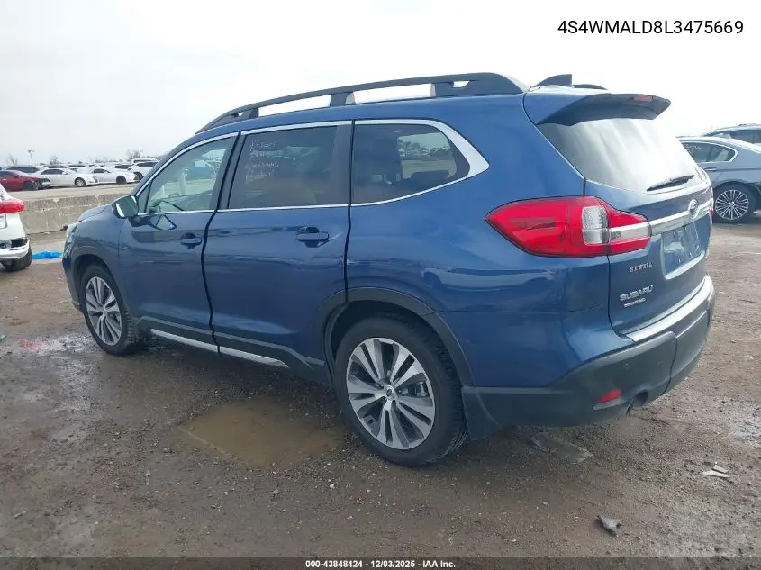 4S4WMALD8L3475669 2020 Subaru Ascent Limited