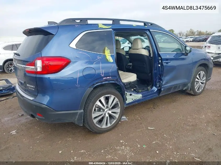4S4WMALD8L3475669 2020 Subaru Ascent Limited