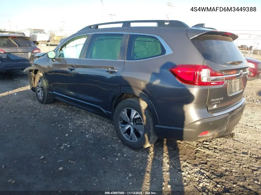 4S4WMAFD6M3449388 2021 Subaru Ascent Premium