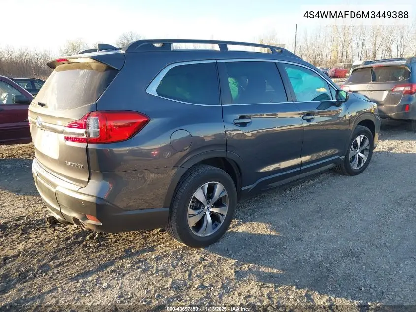 4S4WMAFD6M3449388 2021 Subaru Ascent Premium