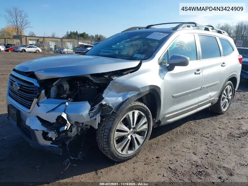 4S4WMAPD4N3424909 2022 Subaru Ascent Limited