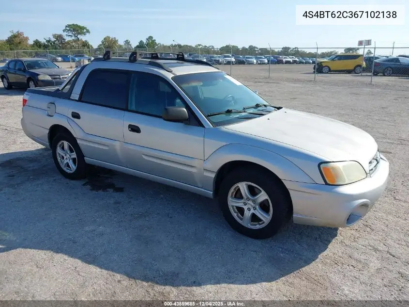 4S4BT62C367102138 2006 Subaru Baja Sport