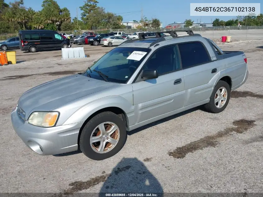 4S4BT62C367102138 2006 Subaru Baja Sport