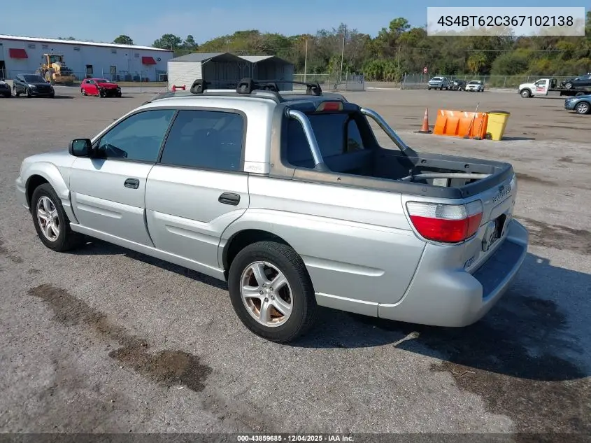 4S4BT62C367102138 2006 Subaru Baja Sport