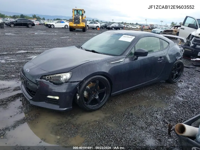 JF1ZCAB12E9603552 2014 Subaru Brz Premium