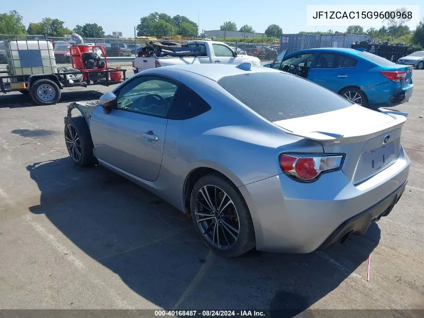 JF1ZCAC15G9600968 2016 Subaru Brz Limited