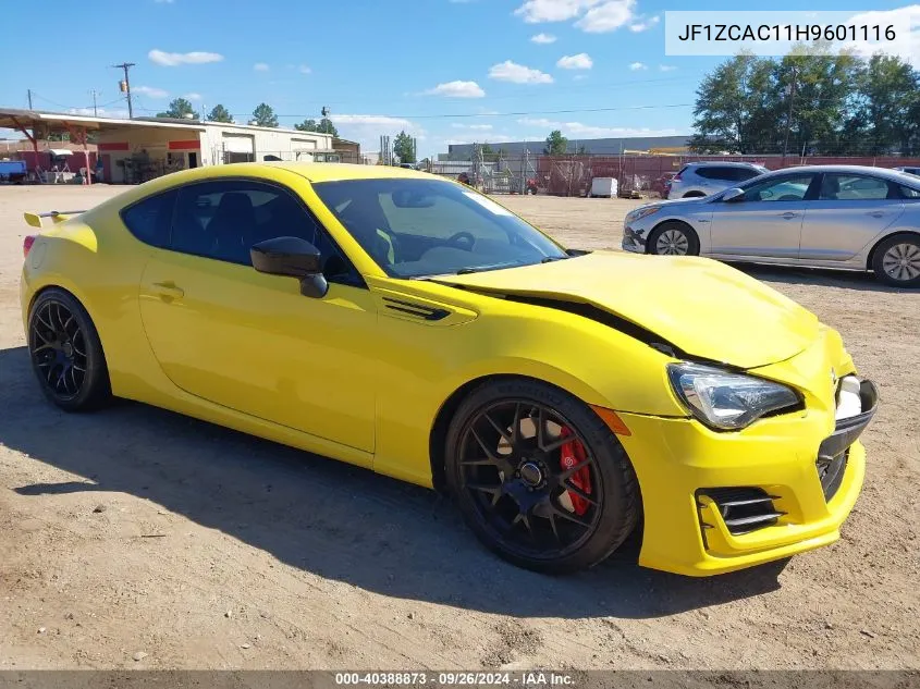 JF1ZCAC11H9601116 2017 Subaru Brz Series. Yellow