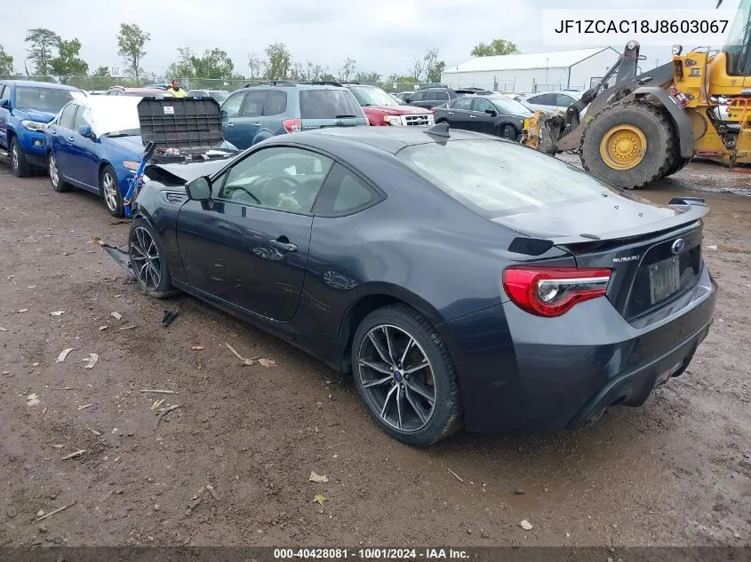 JF1ZCAC18J8603067 2018 Subaru Brz Limited