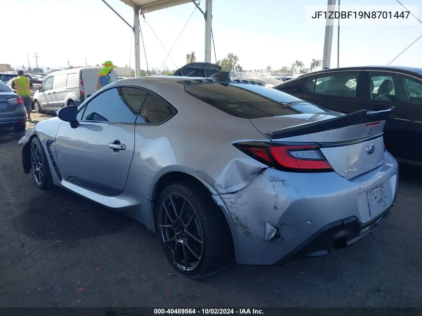 JF1ZDBF19N8701447 2022 Subaru Brz Limited