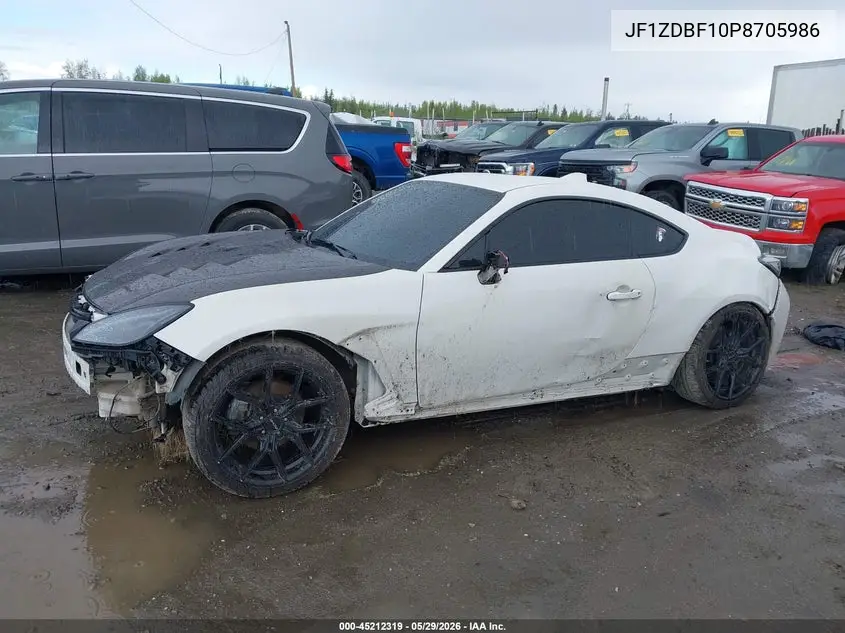 2023 Subaru Brz Limited VIN: JF1ZDBF10P8705986 Lot: 45212319