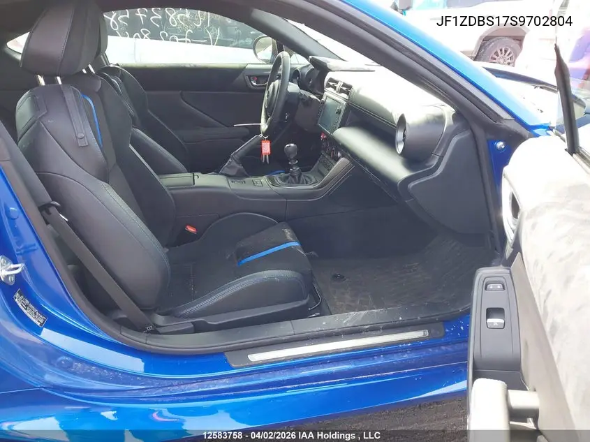 2025 Subaru Brz Ts VIN: JF1ZDBS17S9702804 Lot: 12583758